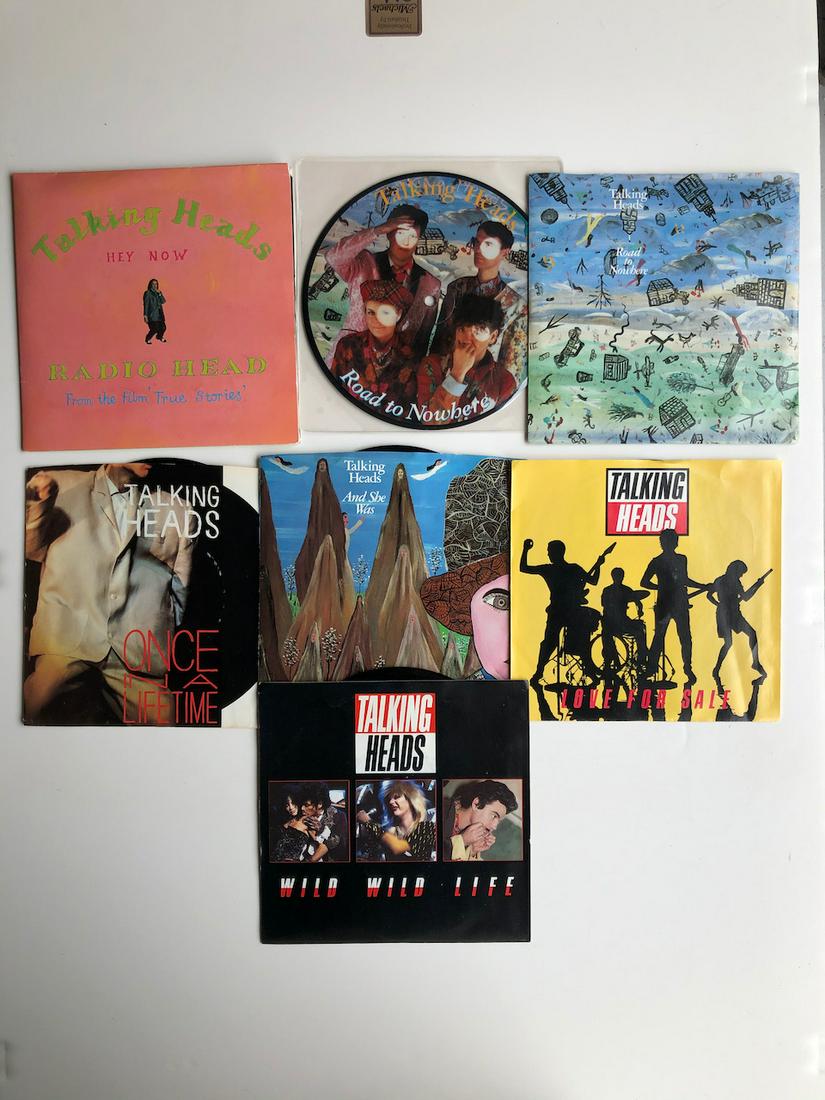 THE TALKING HEADS PICTURE DISC & SLEEVE 45s: THE TALKING HEADS PICTURE DISC & SLEEVE 45s INCLUDING: Talking Heads – Radio Head / Hey Now Label: EMI – EMD 1, EMI – EM 1, EMI – PSR 497 Format: 2 × Vinyl, 7", Single, 45 RPM Country: UK Rel
