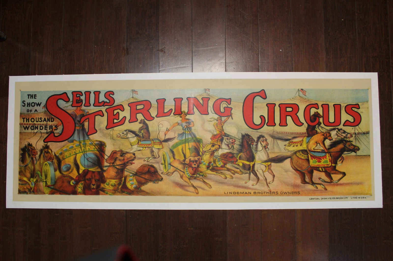 Seils Sterling Circus (1930's) 14" x 41" US Circus (1 of 3)