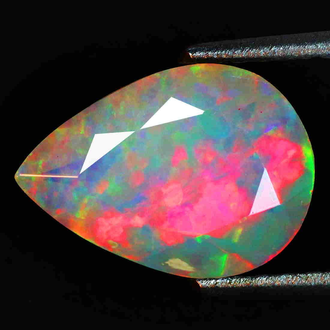 2.07Ct Pear 13 x 9 mm 3D Multi Flashy Welo Cut Opal (1 of 2)