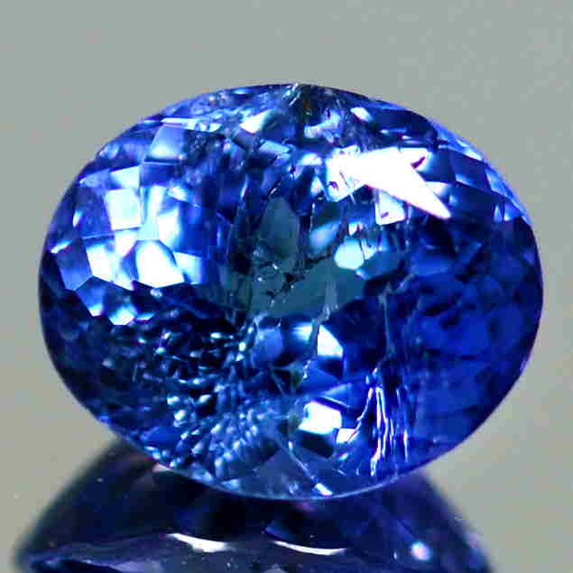 1.49 Cts Natural Oval Tanzanite (1 of 3)