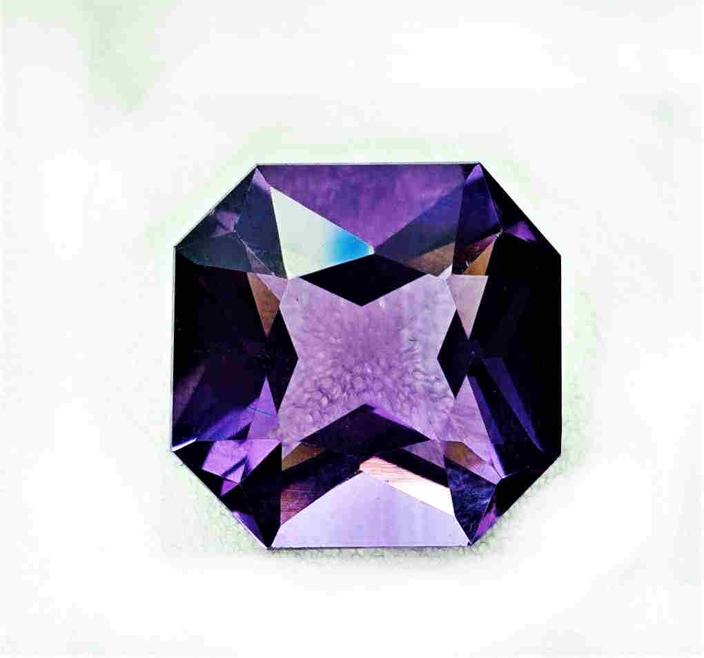 23 Carats Loop Clean Fancy Cut Amethyst