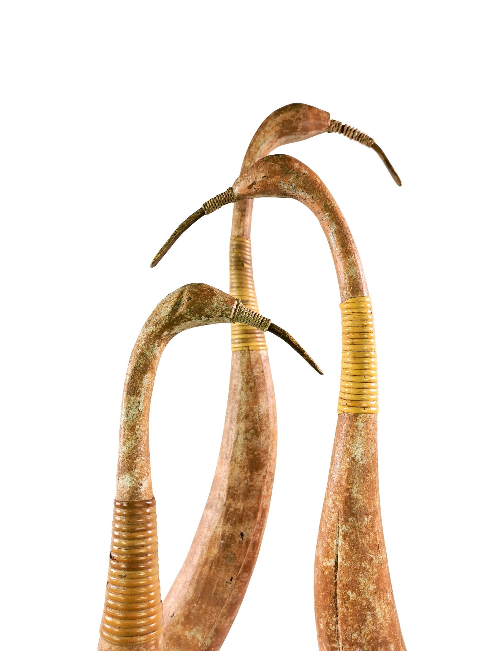 3 large crane birds - wood - handmade (1 of 8)