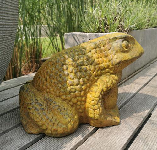 Beautiful cast iron frog - Iron frog - Garden sculpture (1 of 7)