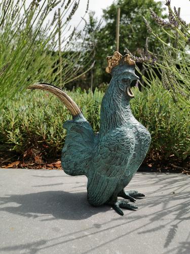 Beautiful bronze rooster - Garden statue - Bronze (1 of 20)