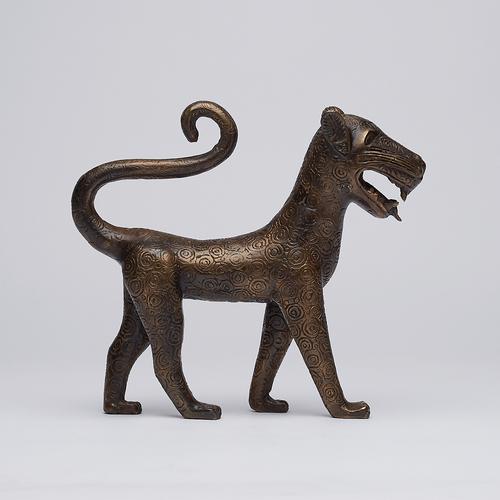 Gorgeous Walking Benin Leopard Sculpture - Bronze (1 of 10)