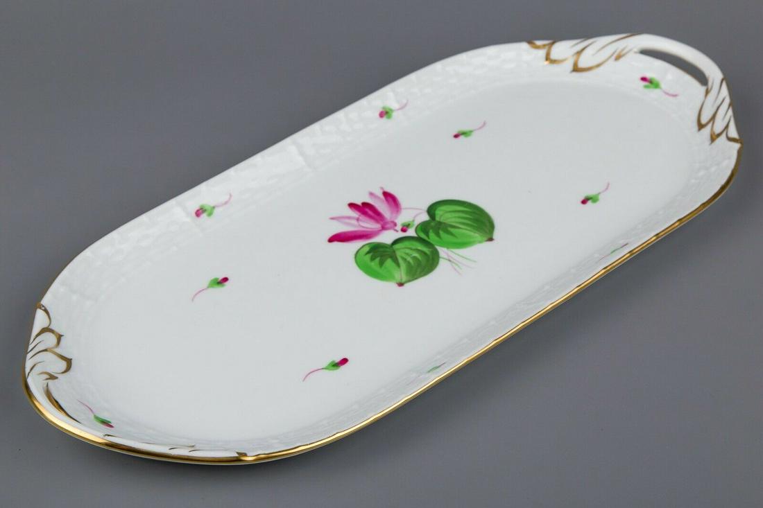 Herend Flower Pattern Serving Tray #436 (1 of 7)