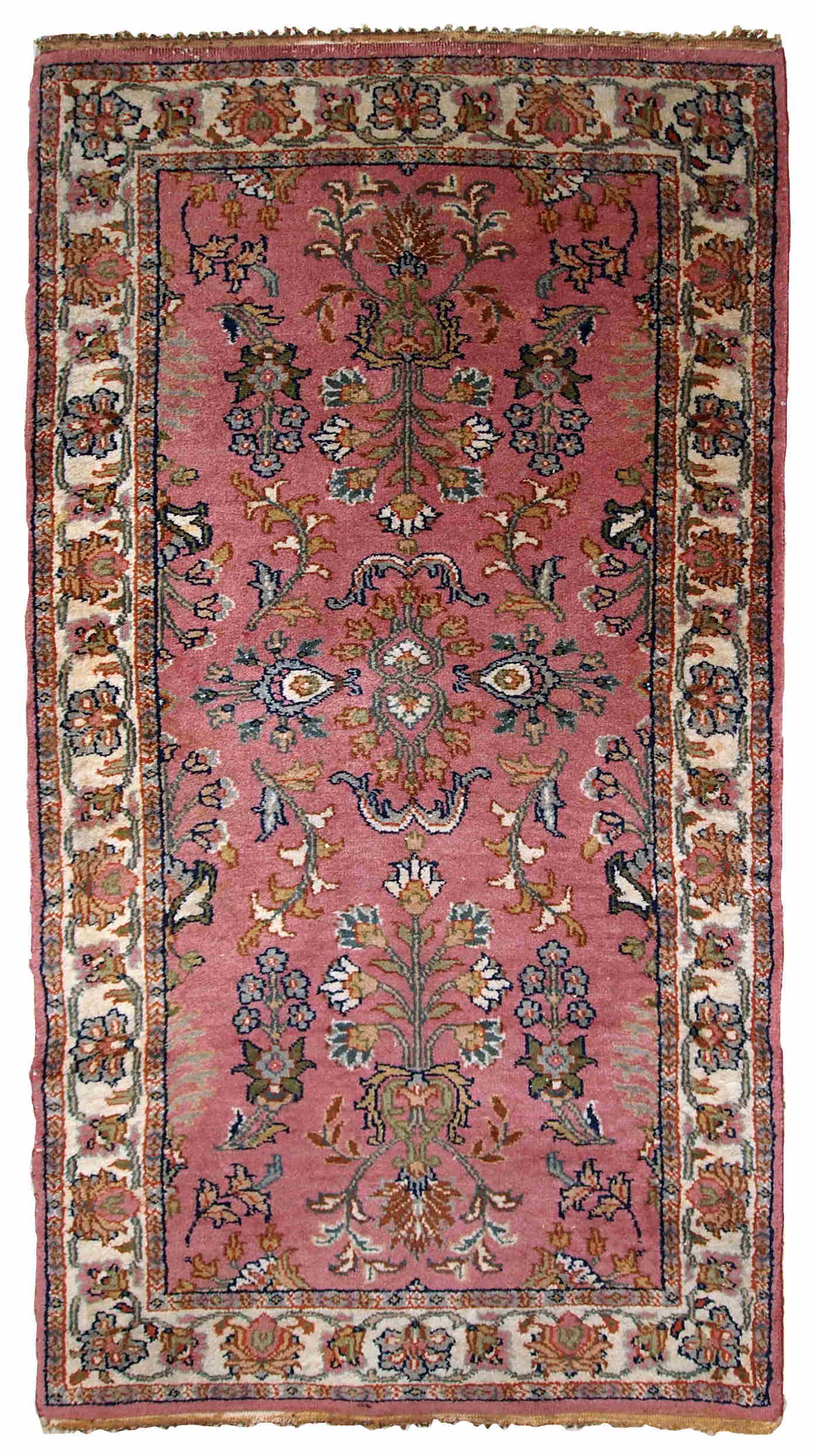 Handmade vintage Persian Lilihan rug 2.2' x 4.5' (68cm (1 of 9)