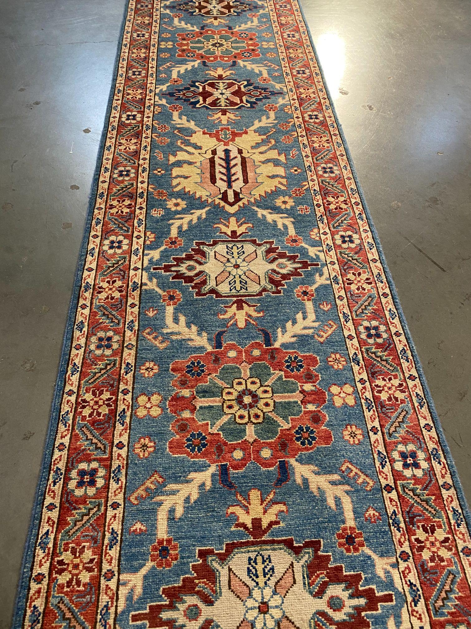 FINE LONG KAZAK RUNNER 2.8x18.8 (1 of 8)
