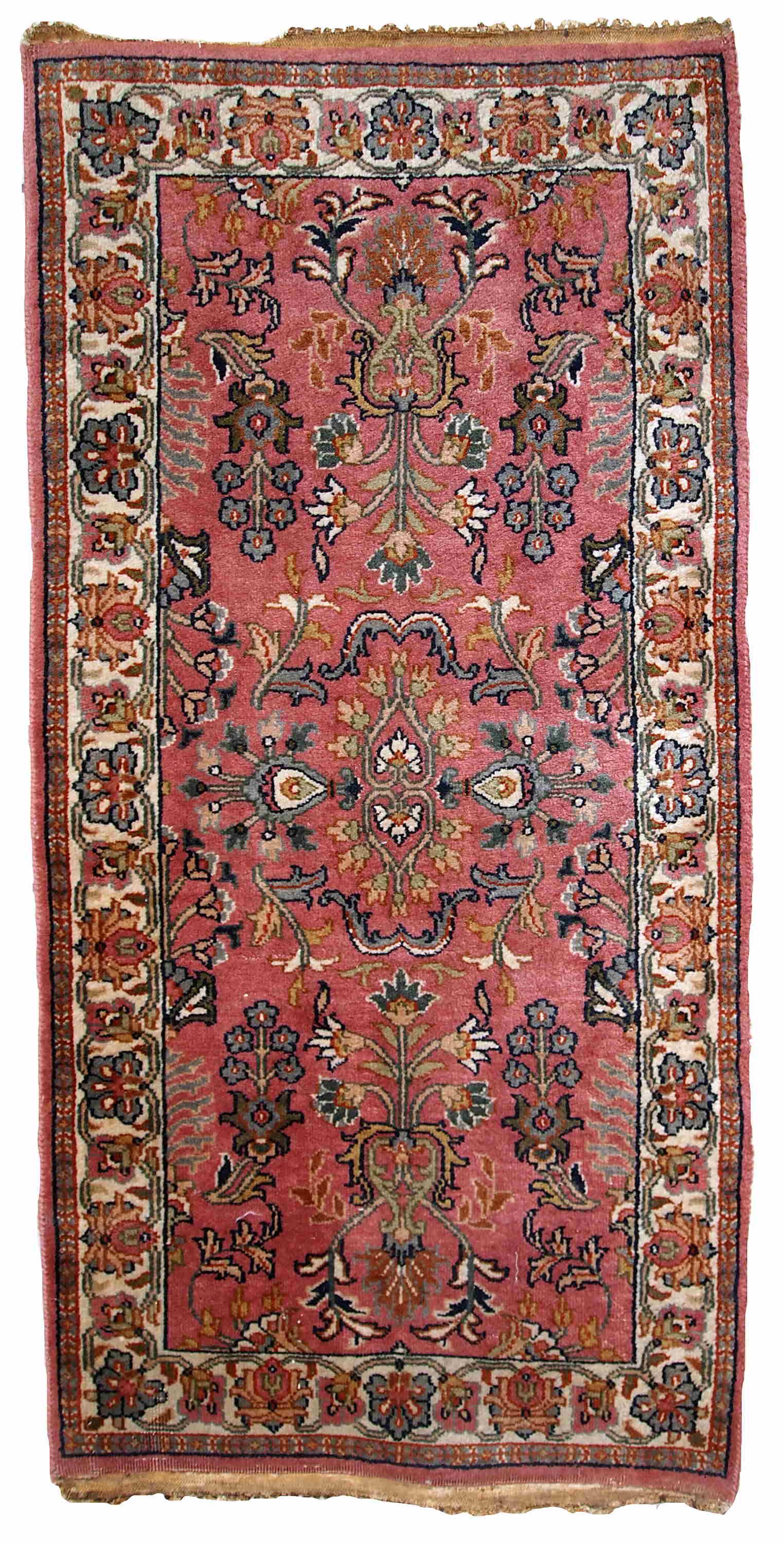 Handmade vintage Persian Lilihan rug 2' x 4.2' (62cm x (1 of 11)