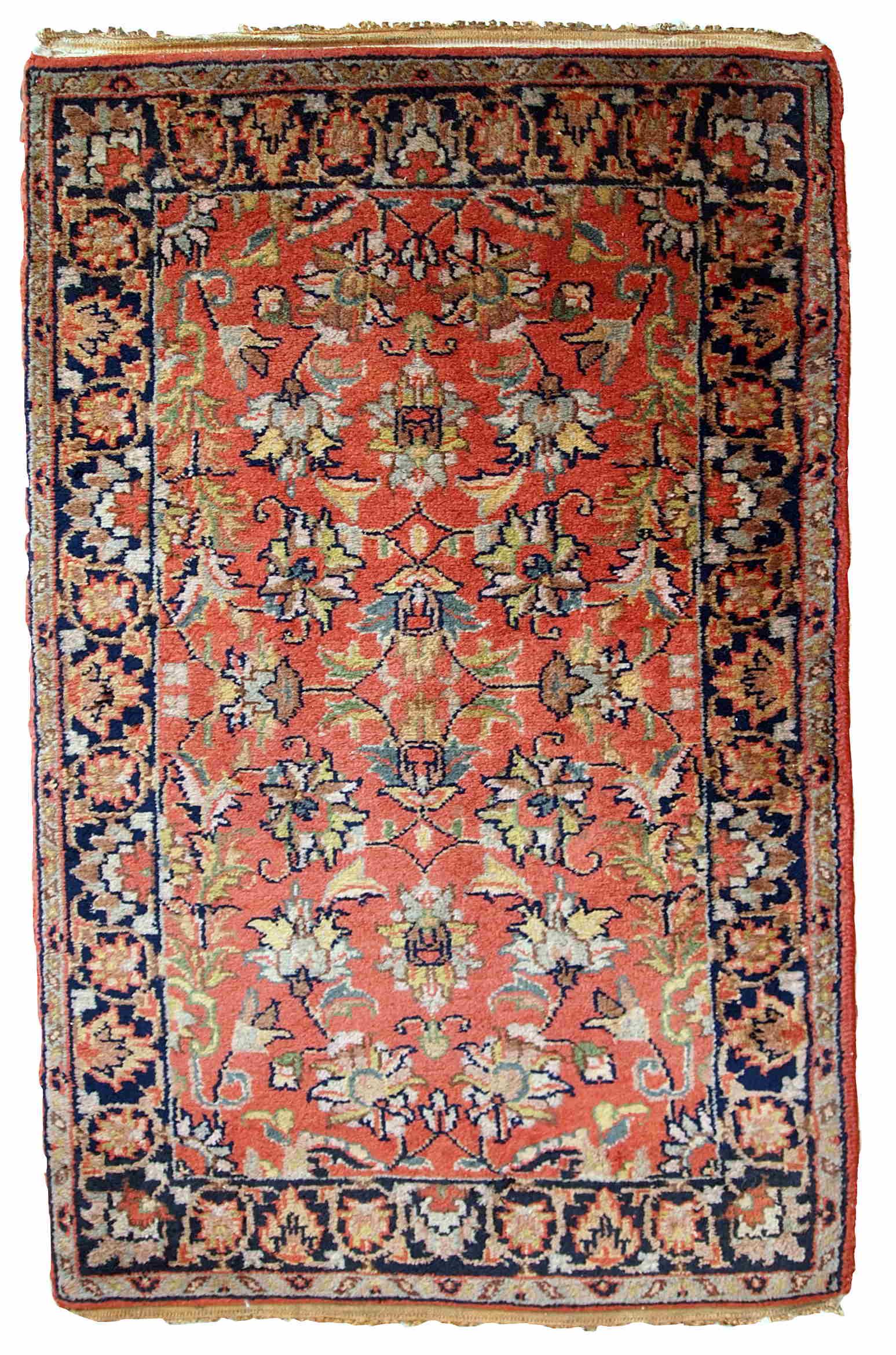 Handmade vintage Persian Lilihan rug 1.8 (1 of 7)