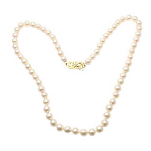 Mikimoto 18k Yellow Gold Classic 6.5mm Pearl Necklace: Mikimoto 18k Yellow Gold Classic 6.5mm Pearl Necklace 18" Mikimoto 18k Yellow Gold Classic 6.5mm Pearl Necklace 18" Product Description About This Piece: Metal: 18k Yellow Gold Pearl Size: 6.5mm