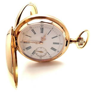 Vintage! 14k Gold Swiss Quarter Repeater 51mm Large: Vintage! 14k Gold Swiss Quarter Repeater 51mm Large Hunter Case Pocket Watch Vintage! 14k Gold Swiss Quarter Repeater 51mm Large Hunter Case Pocket Watch Product Description About This Piece: