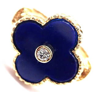 Authentic! Van Cleef & Arpels Alhambra 18k Yellow Gold