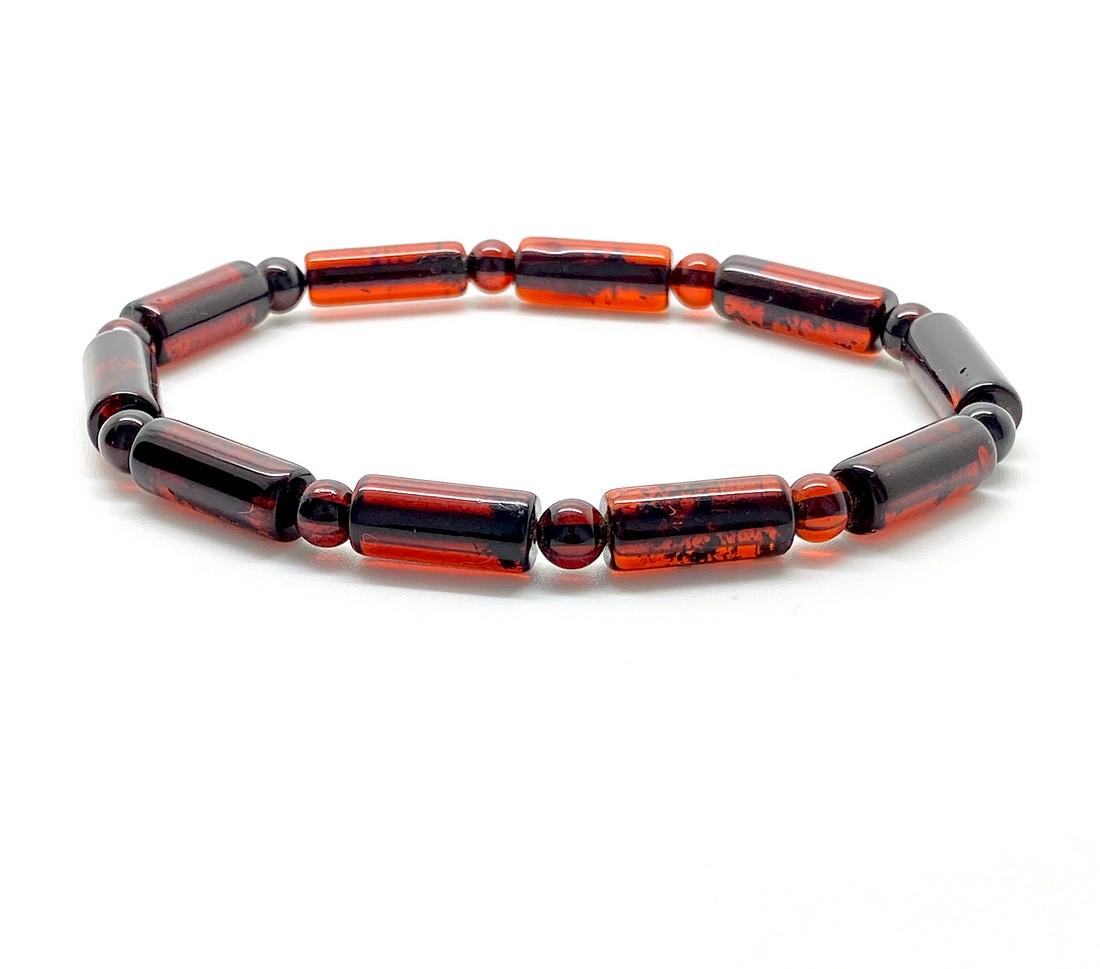 Alluring Amber Bracelet made from Barrel shaped Amber (1 of 6)