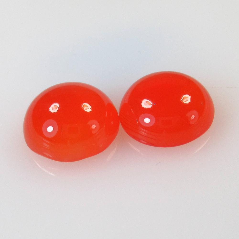 8.71 Ctw Natural Carnelian Round Pair: No Reserve! Title: 8.71 Ctw Natural Carnelian Round Pair Stone Clarity: Semi-Transparent Gemstone: Carnelian Beads Carat Weight: 8.71 Size/Dimensions: 11.00 x 11.00 x 5.60 mm / 2 Pc's Additional Infor