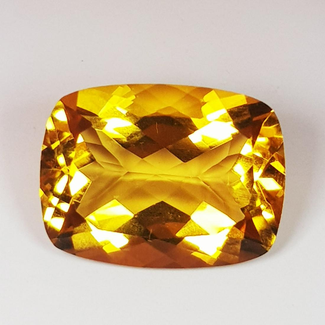 Beautiful Rectangle Cushion Cut Natural Citrine 9.08 Ct (1 of 5)