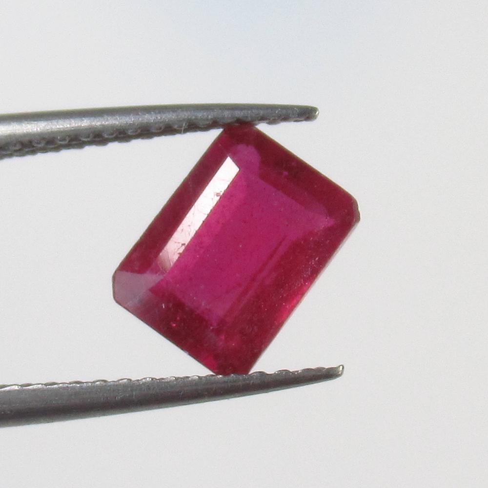 1.91 Ct Natural Red Ruby Octagon Cut (1 of 2)