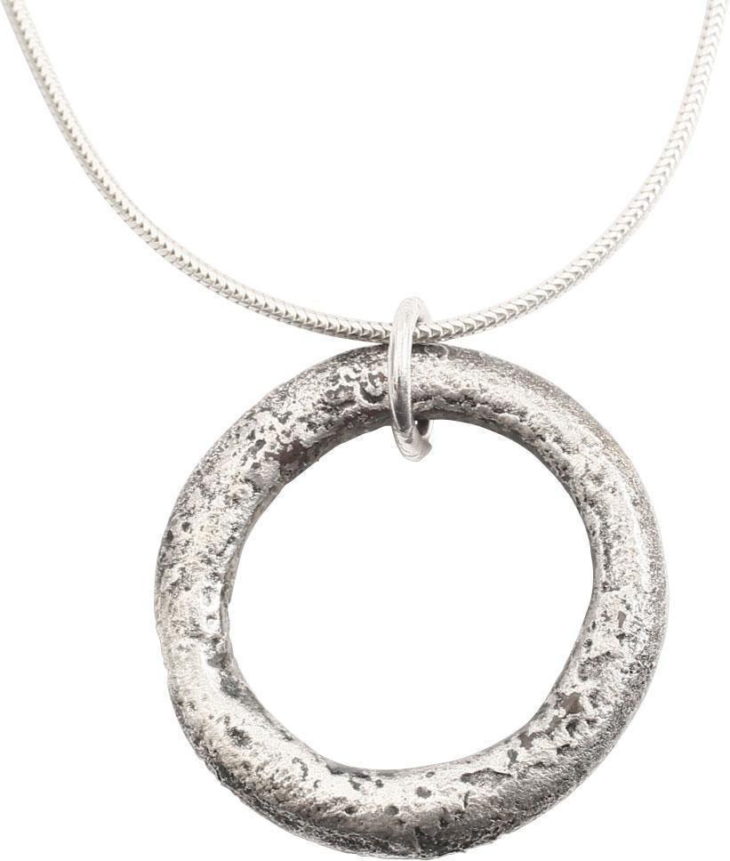 VIKING PROTECTIVE BROOCH NECKLACE 10th-11th CENTURY AD: Worn in numbers on the surface of the jerkin, these small metal brooches provided a measure of protection against sword cuts and, in fact, were a form of armor. See current Public Television programmi