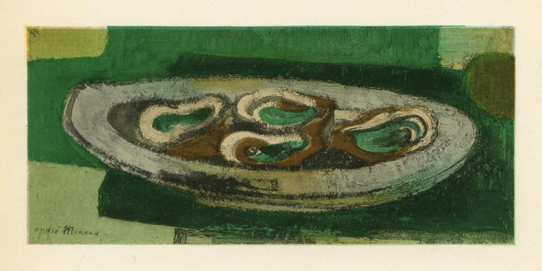 Andre Minaux lithograph "Le plat d'huitres" (1 of 1)