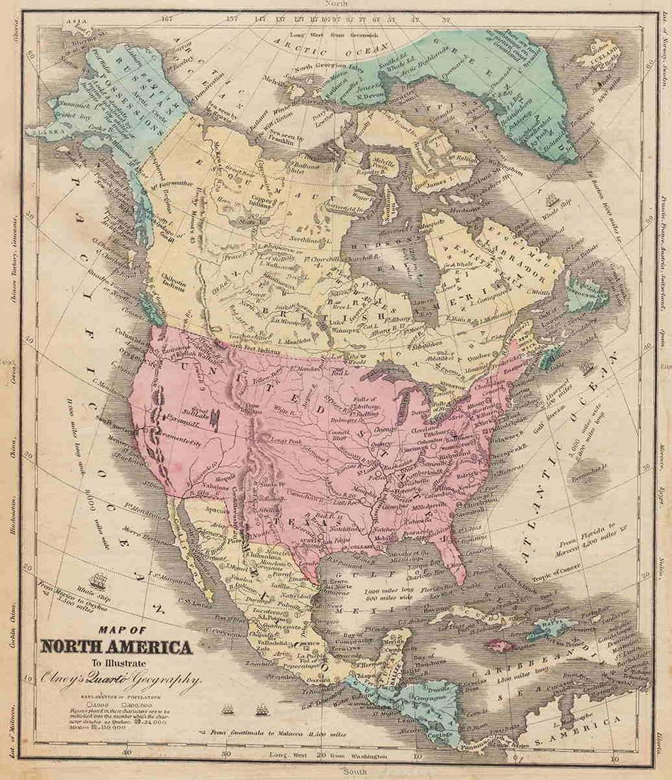 1849 map of North America (1 of 3)