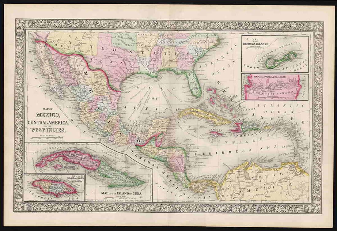 1860 Mexico, Central Amer. - Mitchell (1 of 4)