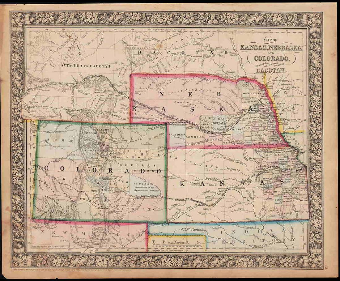Kansas/Nebraska/Colorado/Dacotah, 1861 (1 of 3)