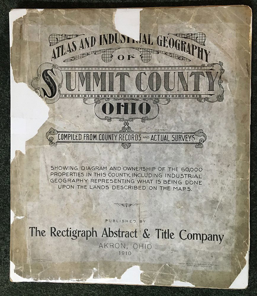 Scarce 1910 Summit Co., Ohio atlas (1 of 5)