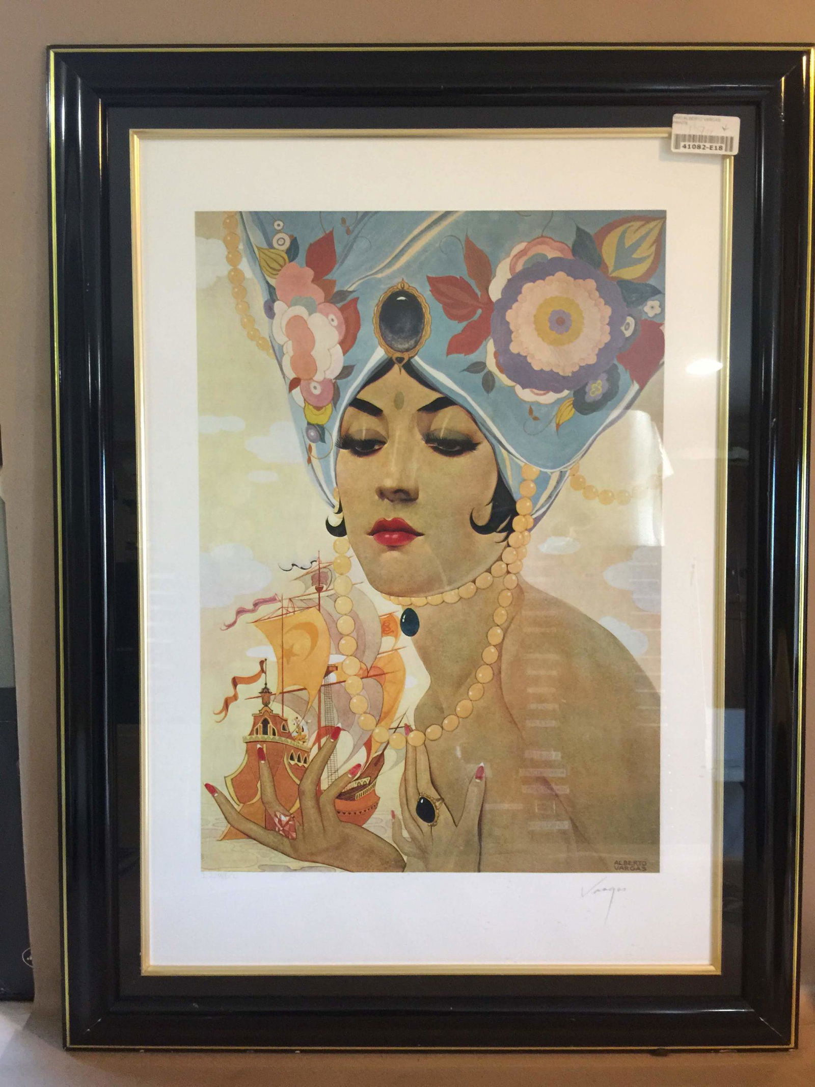 Josephine Baker - Art by Alberto Vargas (1978) Signed (1 of 3)