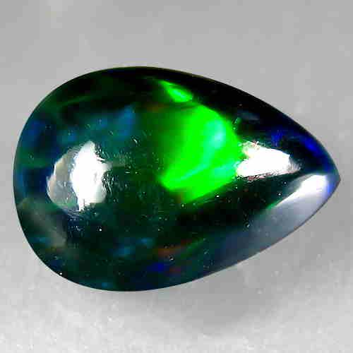 1.75 CTS NATURAL ETHIOPIAN BLACK OPAL PEAR SHAPE LOOSE (1 of 1)