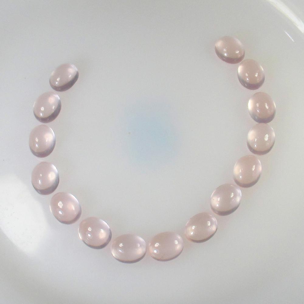 45.50 Ct Natural 15 Rose Quartz Oval Set (1 of 3)