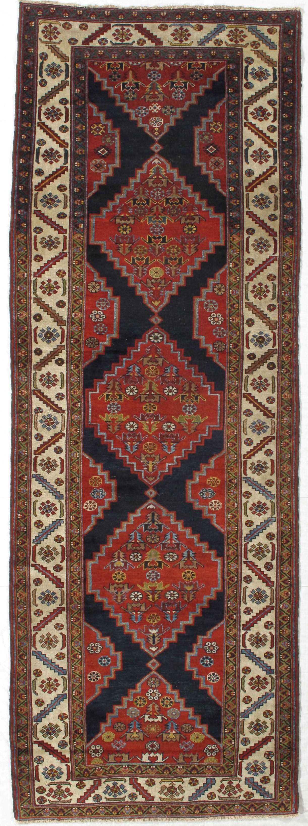 Bakhshayesh 3.8x10.6: Title: Bakhshayesh 3.8x10.6 Origin: Iran Size: 3.8x10.6 Material: wool Year:1880 Description: Antique Bakhshayesh Reserve: $1,600.00 Shipping: Domestic: Flat-rate of $80.00 to anywhere within the cont
