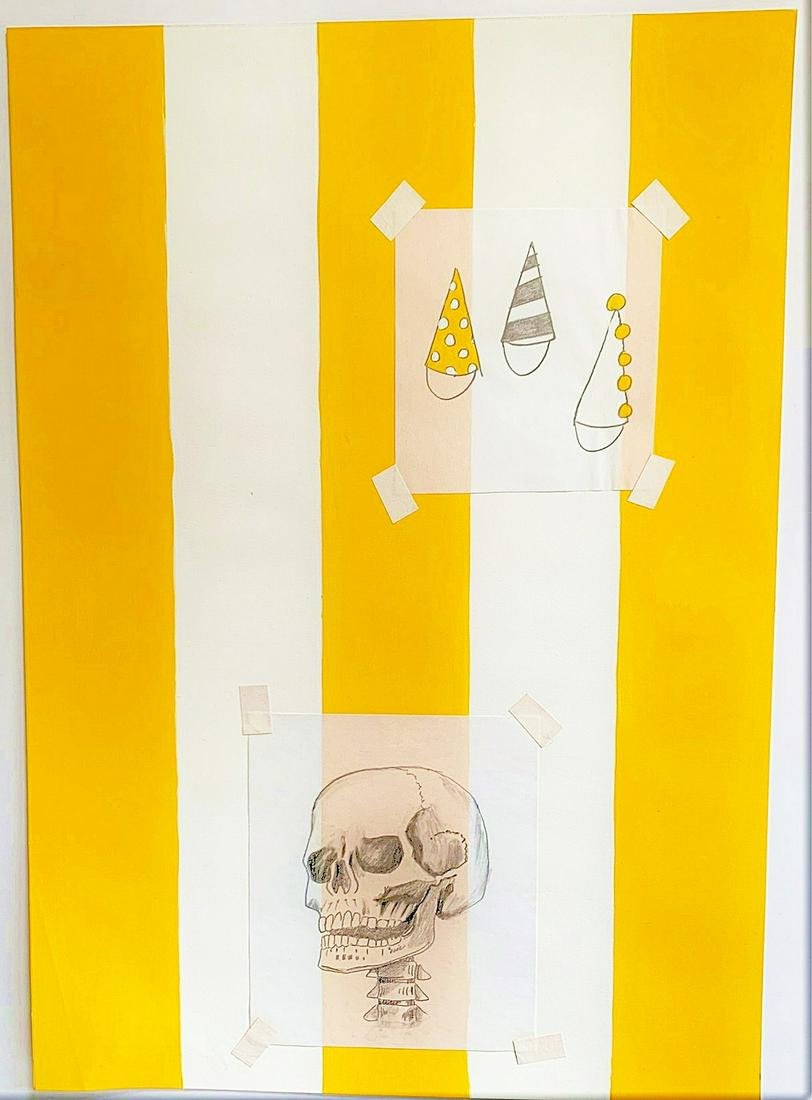 Michael Jenkins: Party 1992-Party 1992: Title: Michael Jenkins: Party 1992 Artist: Party 1992 Medium: Mixed media Collage on paper Dimension: 16" x 11 1/2" Additional Information: Signed, titled and dated in pencil verso Reserve: @350.00 Sh