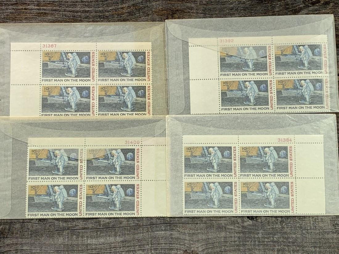 10 Cent US Airmail Scott # C76 Plate Block Set 4 (1 of 1)
