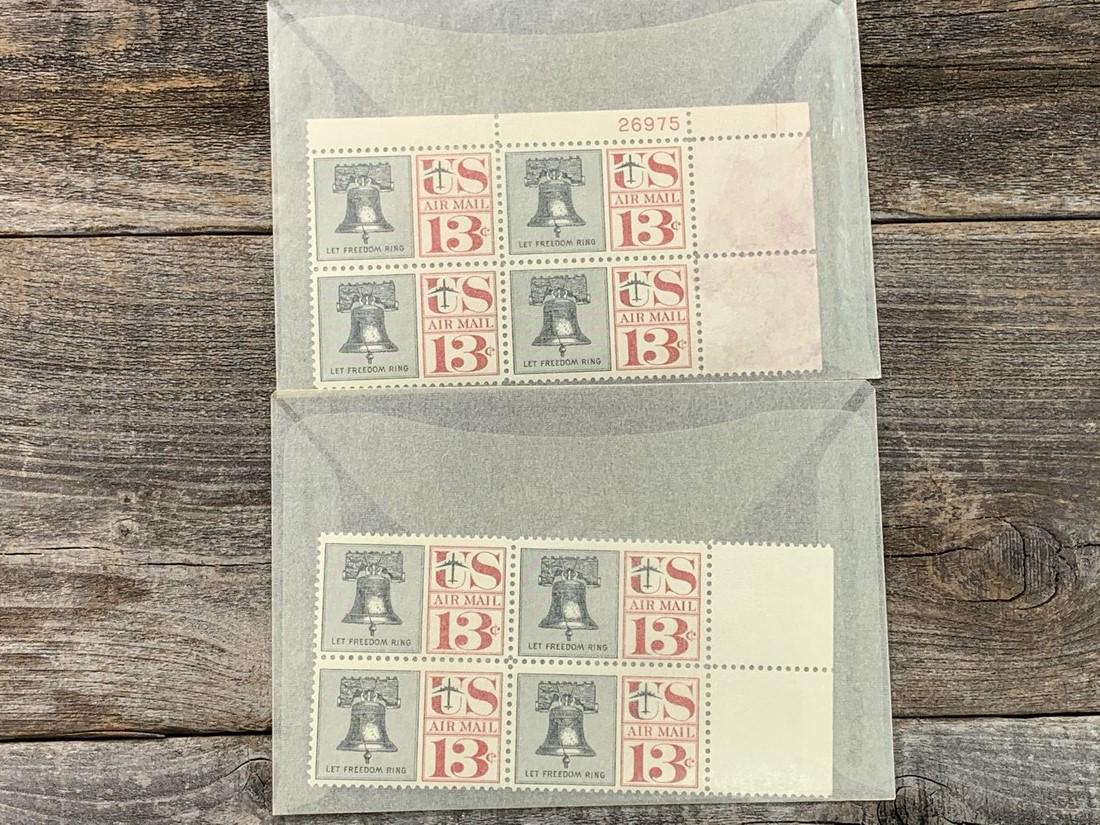13 Cent US Airmail Scott # C62 Plate Block Set 2 (1 of 1)