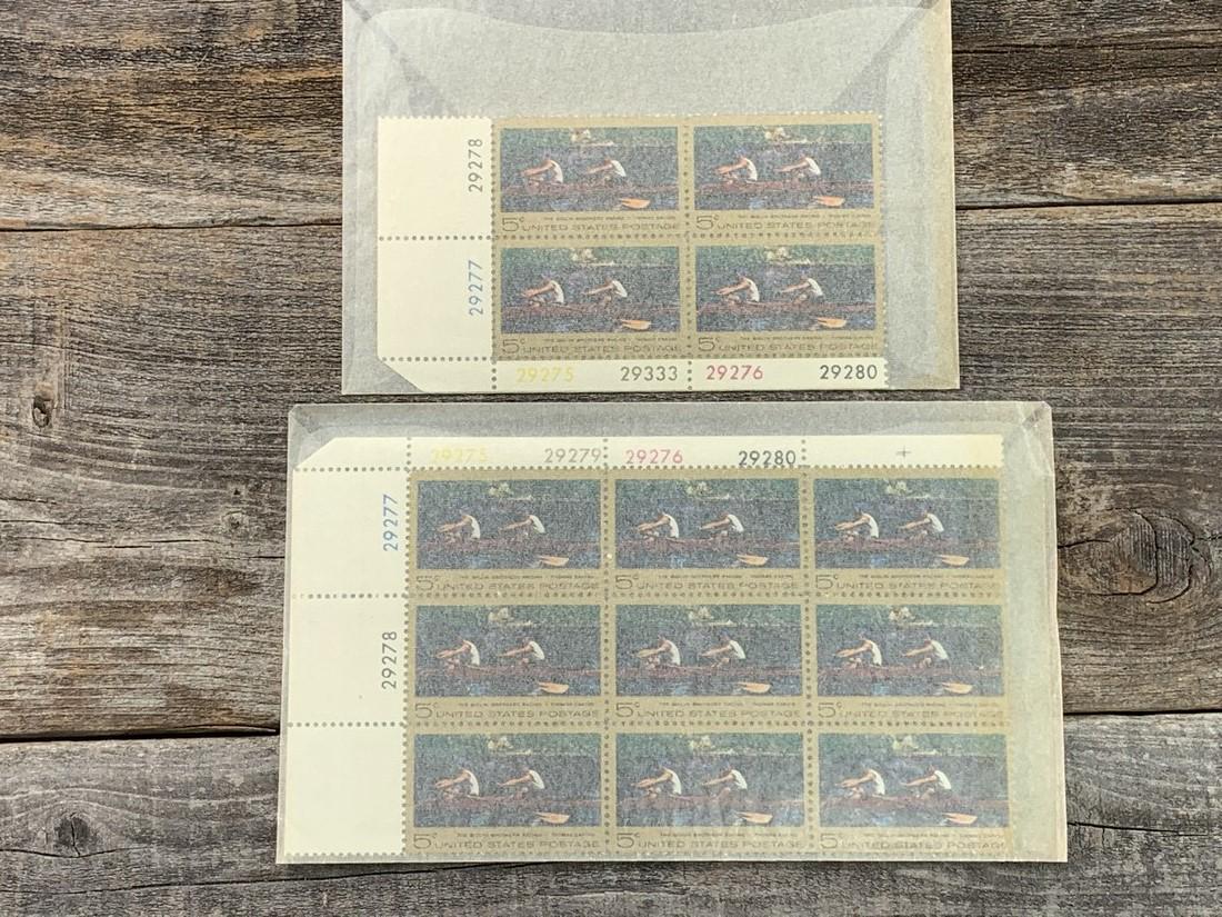 5 Cent Thomas Eakins Scott # 1335 Plate Block Set 2 (1 of 1)