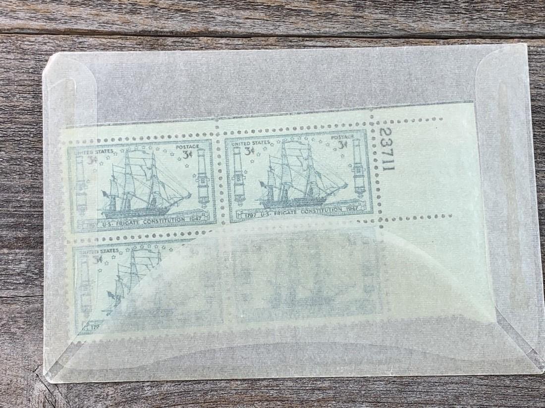 3 Cent Constituition Scott # 951 Plate Block (1 of 1)