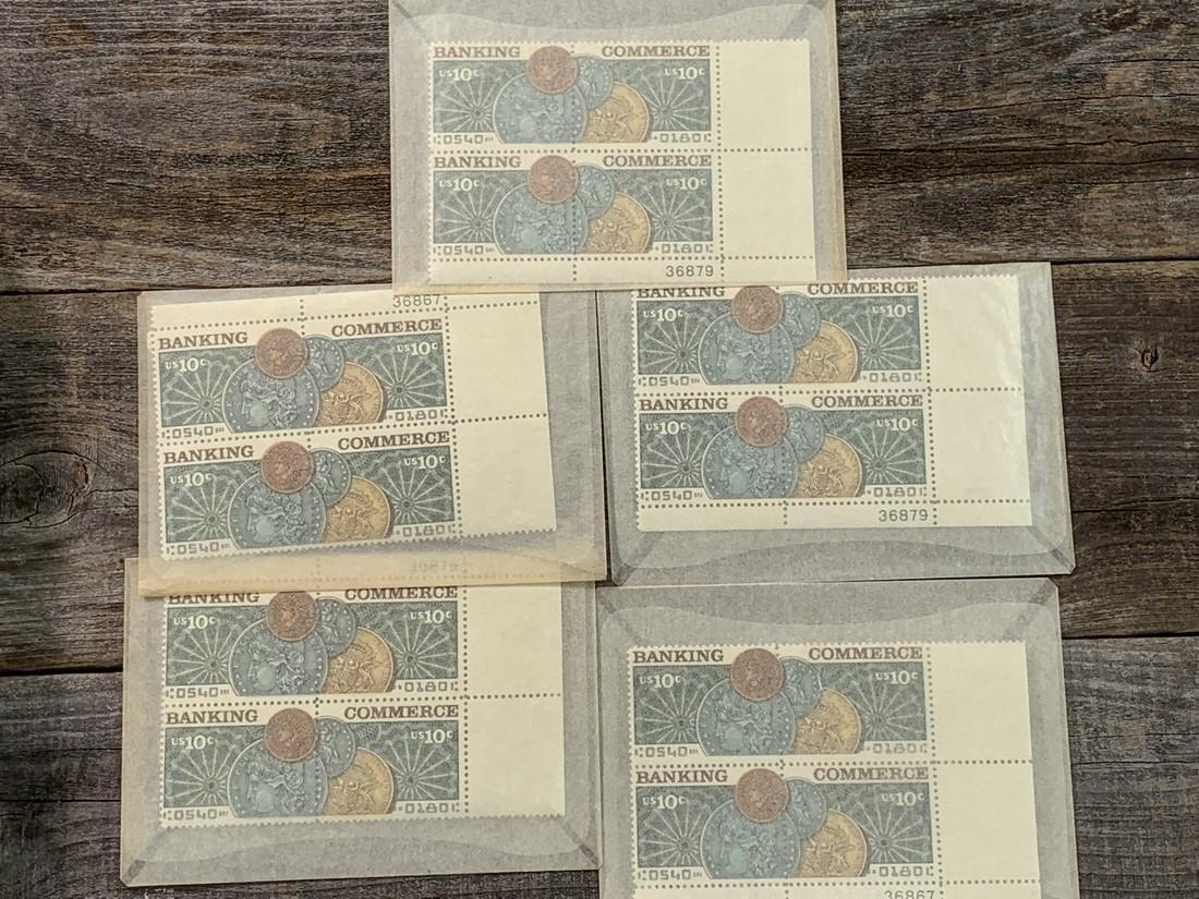 10 Cent Banking and Commerce Scott # 1577-78 Plate (1 of 1)