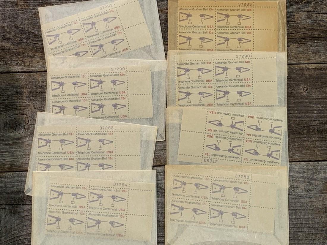 13 Cent Telephone Scott # 1683 Plate Block Set 8 (1 of 1)