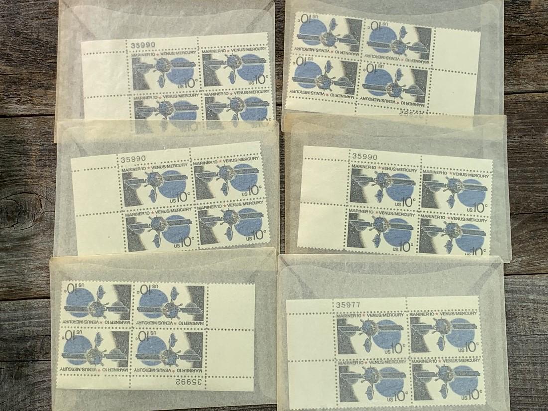 10 Cent Mariner Scott # 1557 Plate Block Set 6 (1 of 1)