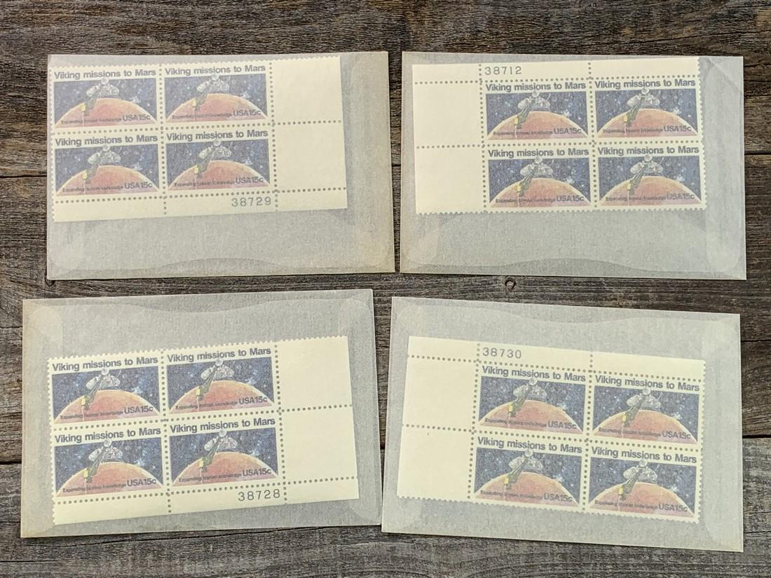 15 Cent Viking Mission Scott # 1759 Plate Block Set 4 (1 of 1)