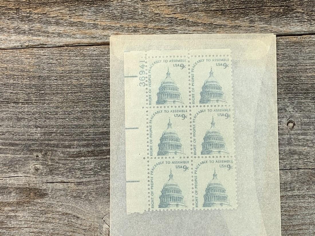 9 Cent Capitol Scott # 1590 Plate Block (1 of 1)