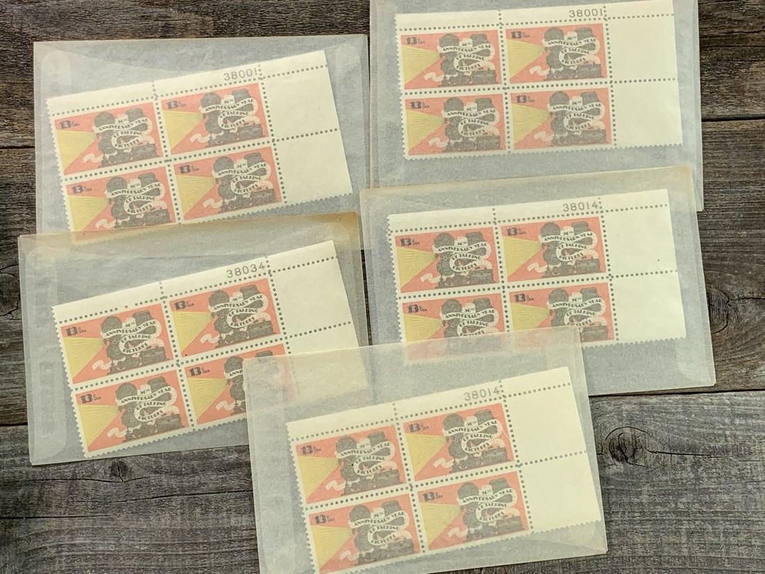 13 Cent Talking Pictures Plate Block Set 5 (1 of 1)