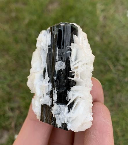 46 Gram Beautiful Natural Tourmaline Specimen: Title: 46 Gram Beautiful Natural Tourmaline Specimen Treatment: Natural Weight: 46 Gram Size/Dimensions: 46x29x20 mm Origin: Pakistan Reserve: $30.00 Shipping: Domestic: Flat-rate of $15.00 to anywher