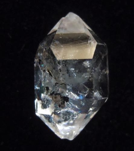 GENUINE HERKIMER DIAMOND: Title: GENUINE HERKIMER DIAMOND Origin: Ace of Diamonds Mine, Middleville, New York, USA Size: 1.7x1.3x1 cm / 2.82 gram Additional Information: sharp quartz var herkimer diamond on sheet of matrix. in