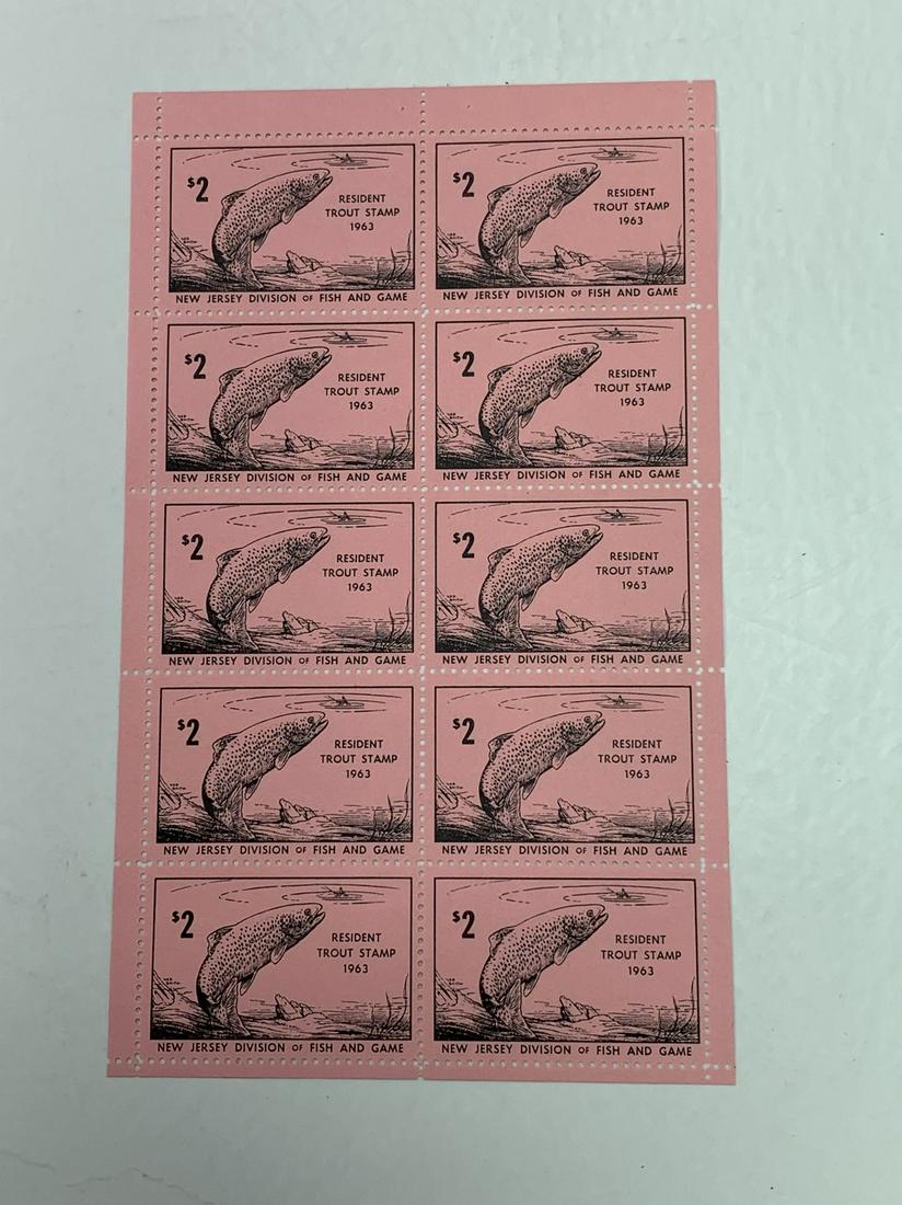 Scott No. NJT21 1 each MNH Mint Sheet (1 of 2)
