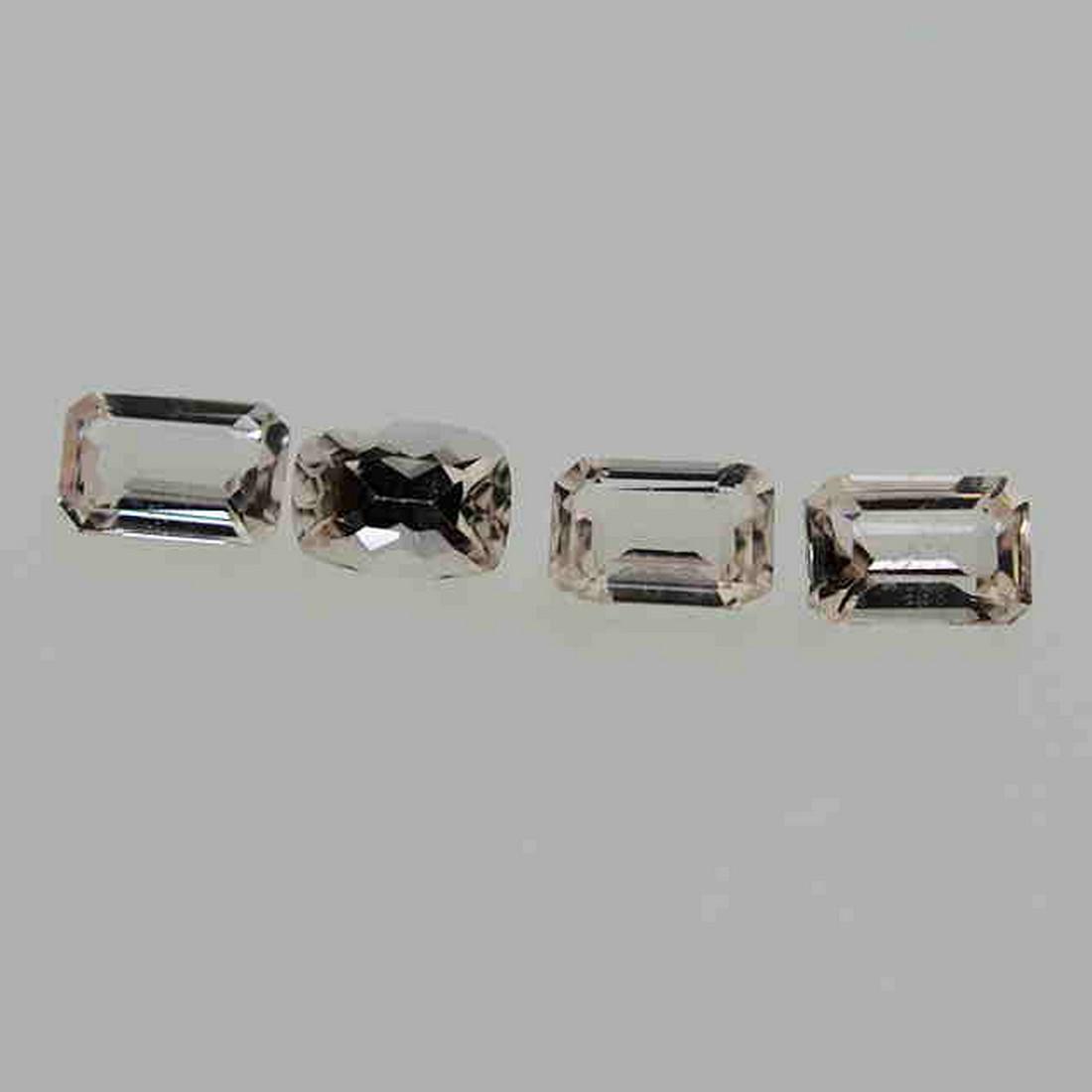 2.13 Cts 4-Pcs Natural Cushion/Emerald Morganite (1 of 2)