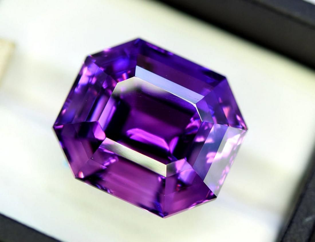 Amethyst Gemstone , Natural Amethyst Stone , Fancy Cut (1 of 3)