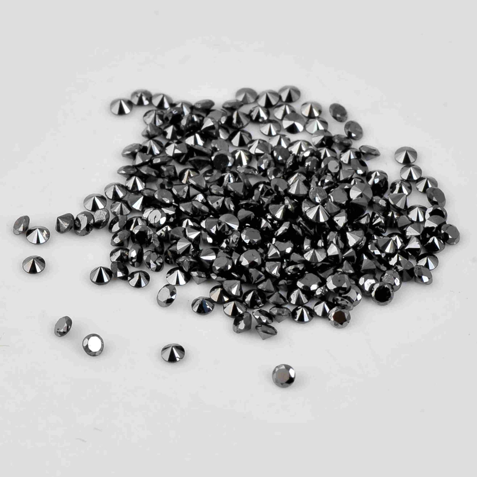 5.07 Carat Fancy Black Color Natural Round Diamond (1 of 5)