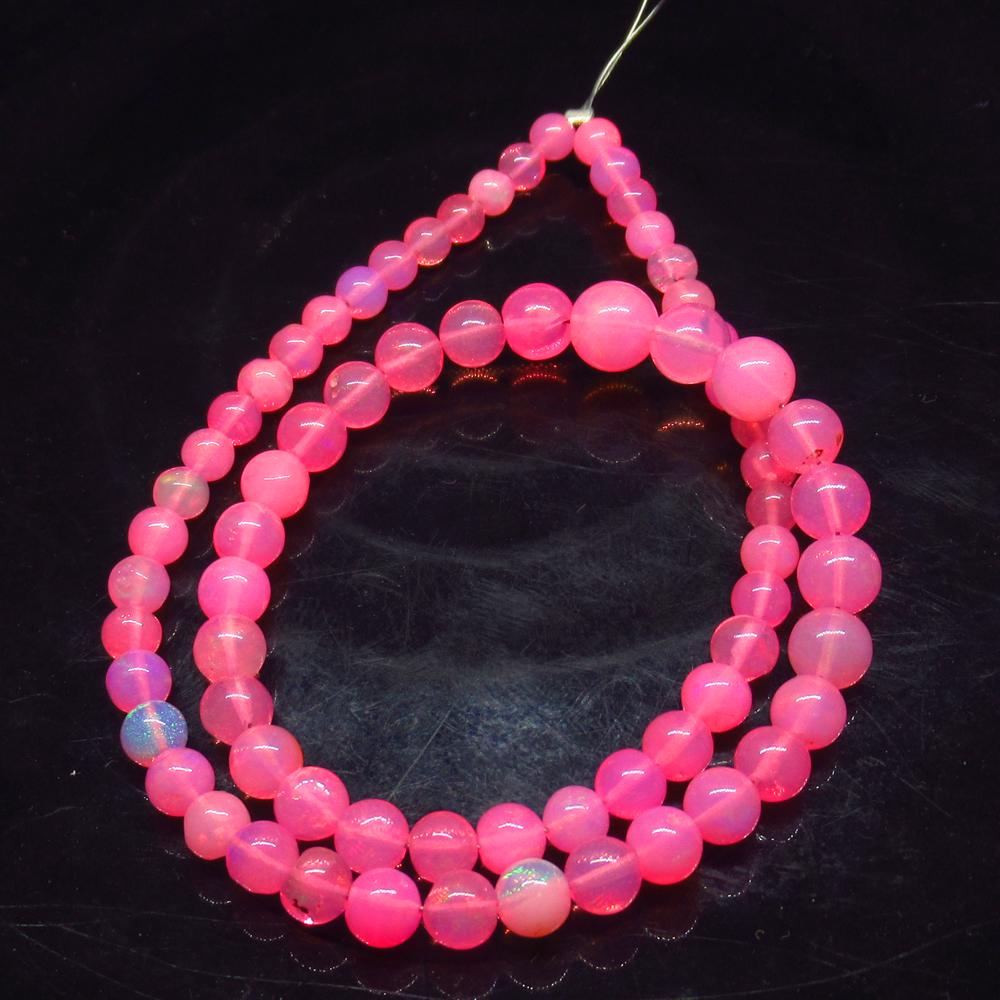 30.00 Ct Natural 70 Drilled Pink Fire Opal Beads (1 of 2)