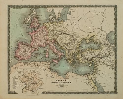 1831 Teesdale Map of Roman Empire -- Ancient Roman (1 of 1)